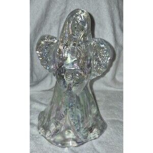7.5" Glass Angel Iridescent